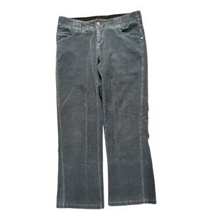 Chlorophylle Size 10 Blue Corduroy Stretch Pants Straight Leg